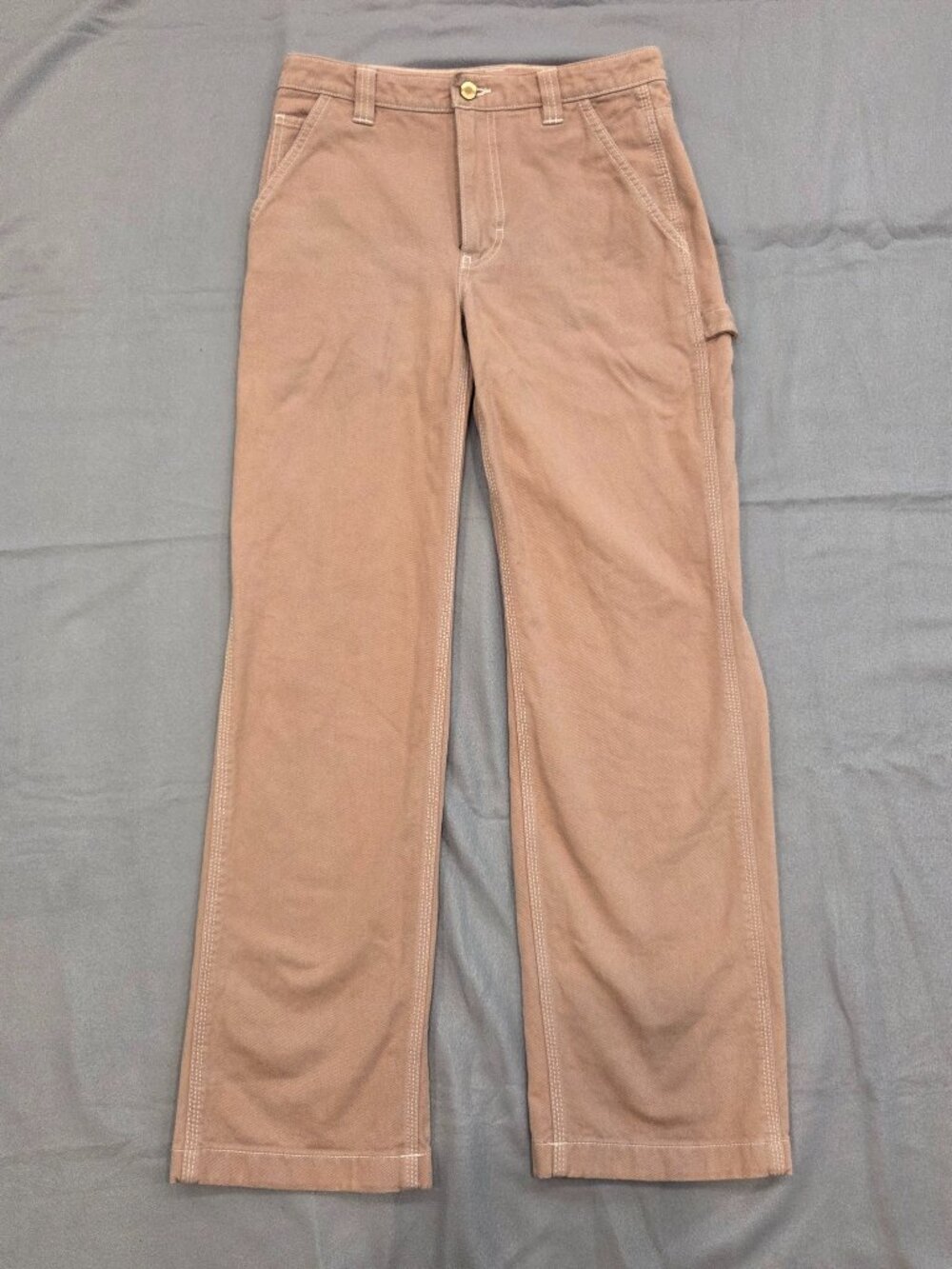 Aritzia Tna Utility Carpenter Workwear Pants Mauve Brown 4